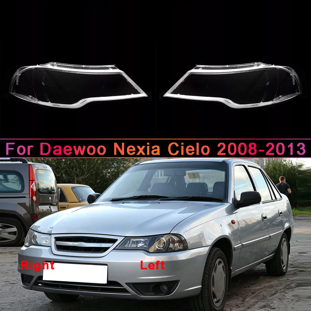 Transparent Headlamp Cover Headlight Mask Lampshade Lamp Shell Plexiglass Replace Original Lens 2008-2013 For Daewoo Nexia/Cielo