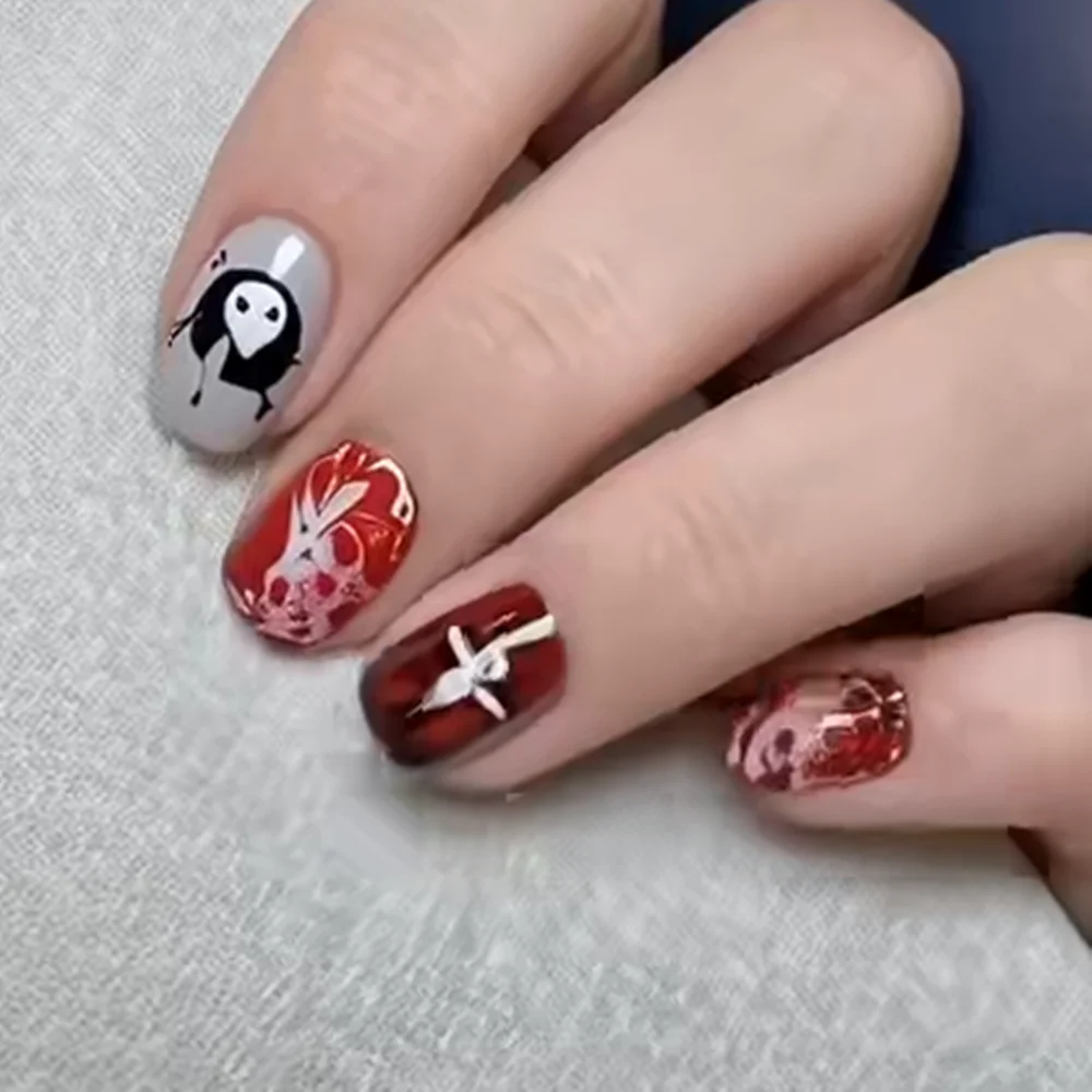 

Наклейки для ногтей TSC-172N: 3D-дизайн с персонажами аниме (Ангел, Адам, Лилис, Апостол) – трендовый DIY-аксессуар