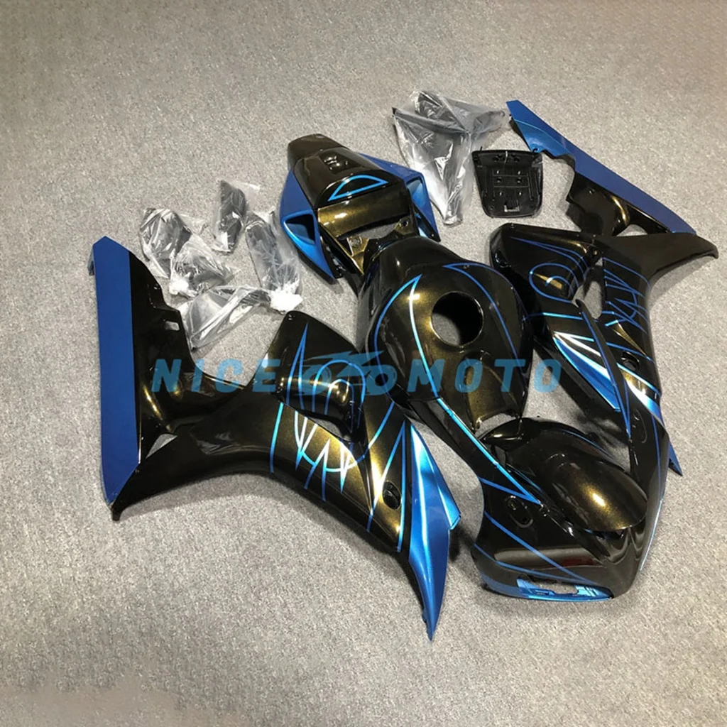 Fit Injection Fairings Set for Honda CBR600RR 2007 2008 07 08 CBR 600RR Motorcycle Aftermarket Bodywork Black Blue XF22