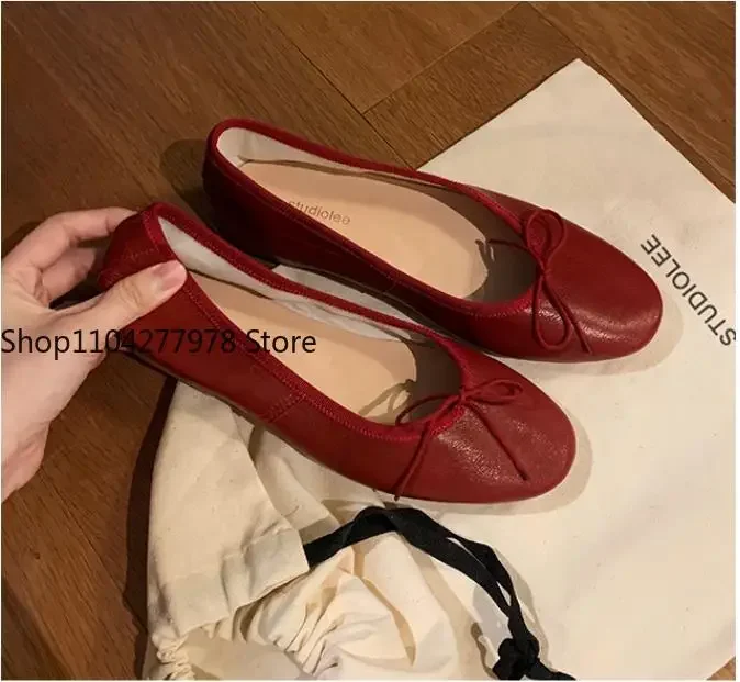 

Женские повседневные туфли на плоской подошве, удобные мягкие топсайдеры, лоферы, балетки с неглубоким круглым носком, женские балетки без шнуровки по бокам, размер 42