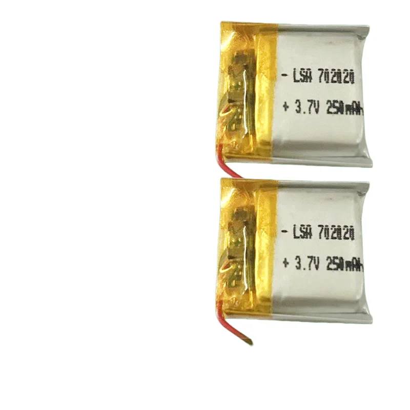 Polymer Lithium Battery 702020 3.7V 250mAh for Smart Watch Humidifier and Switch Light