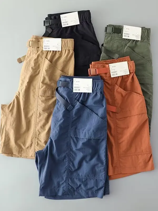 

Men's Outdoor Workwear ort Pants Ice Silk Thin Breathable Qui Dry Summer Faionable Brand Lightweight Straight Leg orts