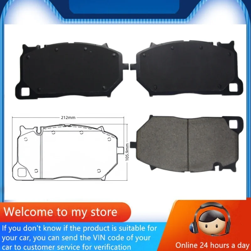 

Для Audi RS Q8 (4M) RS6(C8/4A5) RS7(4KA) Передняя тормозная колодка 4K0698151L 4K0698151R 4M8698151C/Автозапчасти -22068