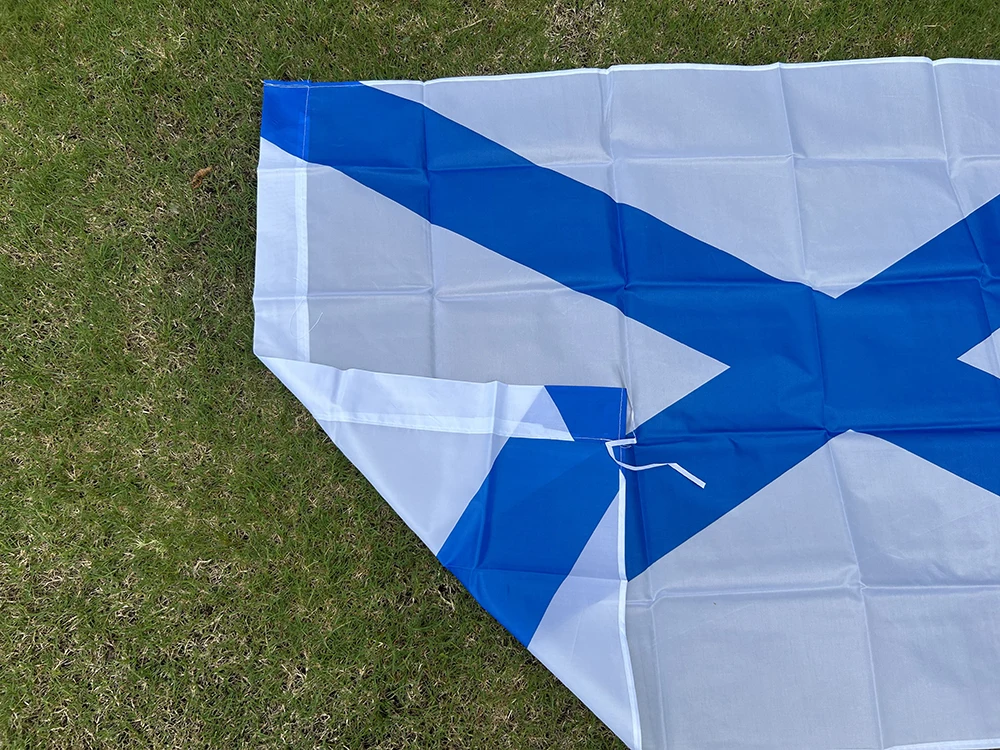 (SKY FLAG) Russische Flagge 90X150CM Polyester Russische Armee Militär Marine Corps Saint Andrew Andreevskiy Saltire Marineflagge – Detail 4