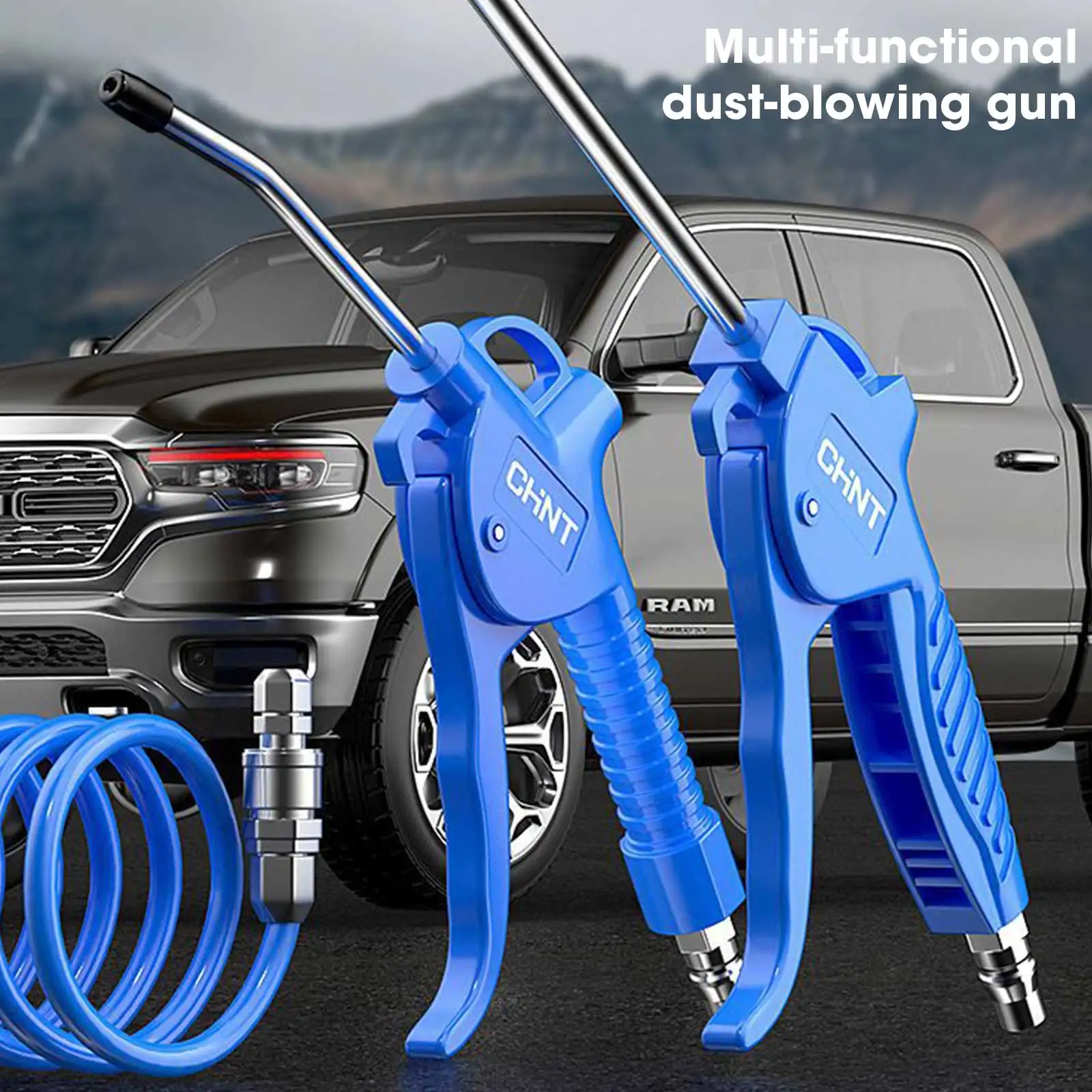 High-Pressure Pneumatic Dust Blower Gun Set Extended Nozzle Air Blow Gun For Efficient Cleaning Compatible With Air Compressors