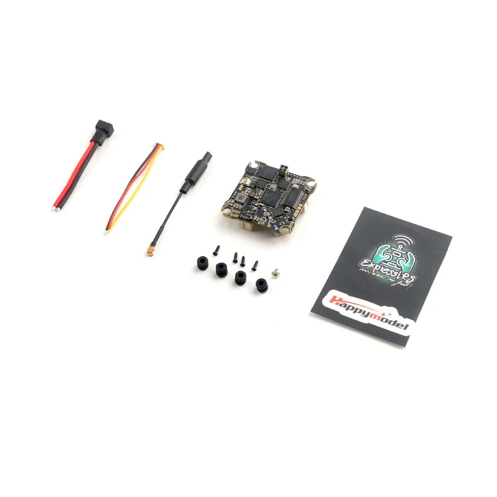 

HappyModel X12 AIO 5in1 1-2S Flight Controller Built-in BLHELIS 12A ESC OPENVTX 400mW for FPV Tinywhoop Toothpick Drones