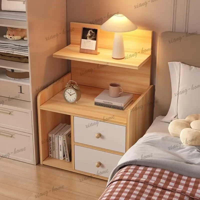 LSCompartment Room Nightstands Luxury Bedroom Nordic Room Bedside Nightstands Home Drawer Small Comodino Camera Letto Furniture