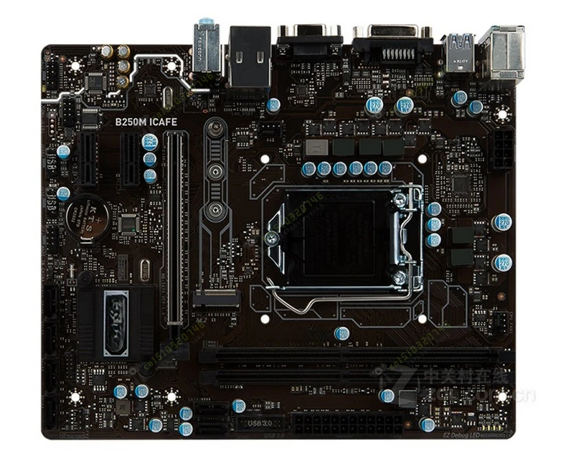 B250m ICAFE 1151-Pin B250 Motherboard with M.2 DDR4 Memory for One Year