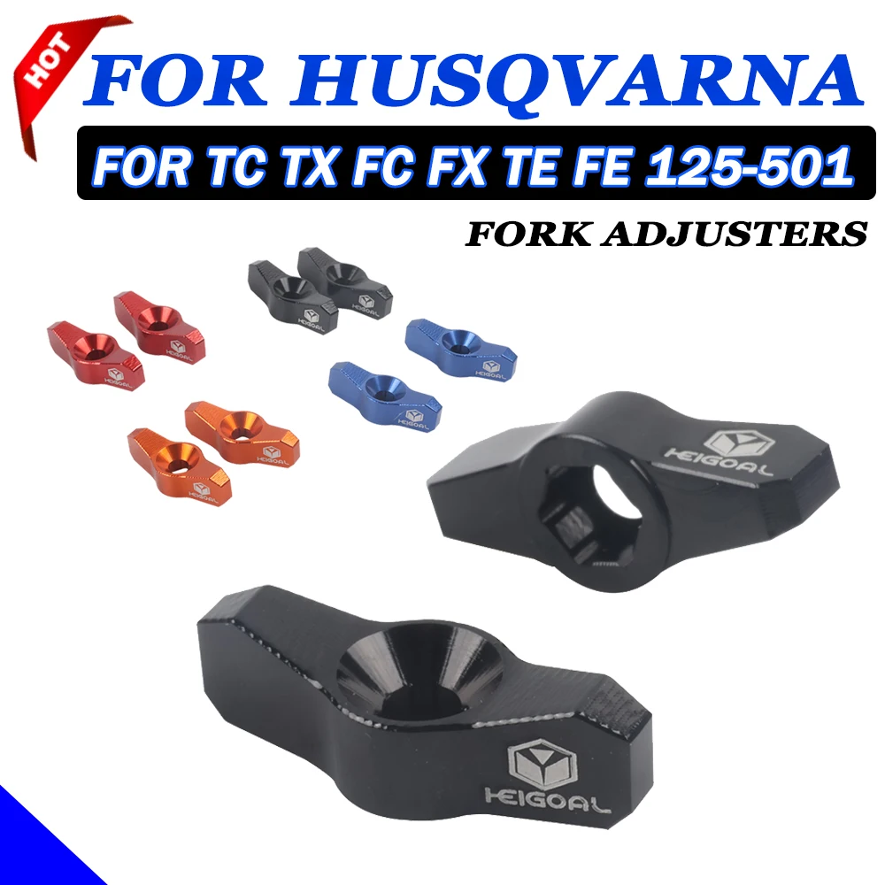 

Motorcycle Accessories Fork Adjusters For Husqvarna EE5 TC TE TX FE FX FC 50 65 125 150 250 300 350 350S 450 501 501S TC TE TX