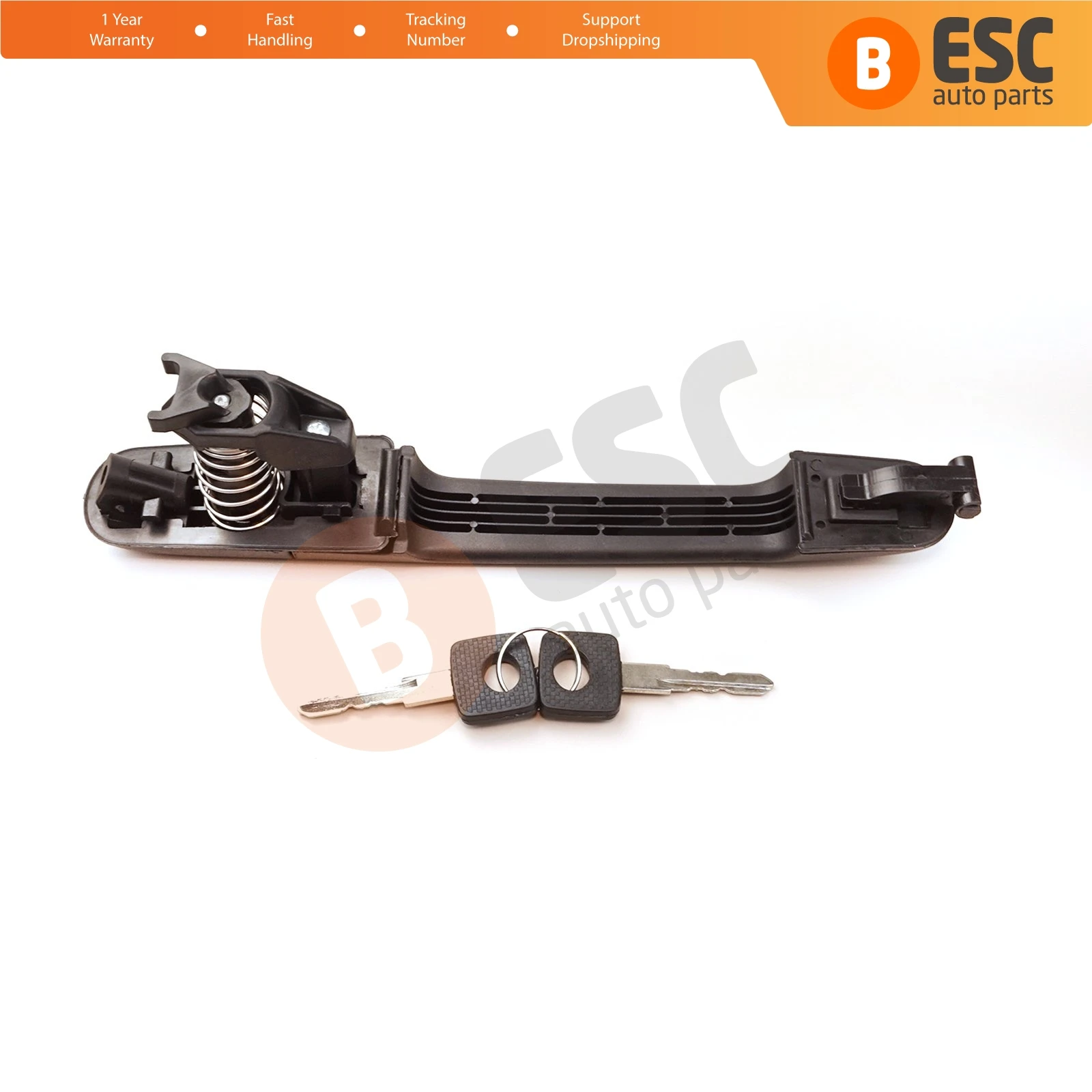 V1EDP1185 Exterior Door Handle with Keys A0007601359 for Mercedes Axor 1999-2014 Atego 1998-On Unimog 2013-On Scania 3 1987-1998