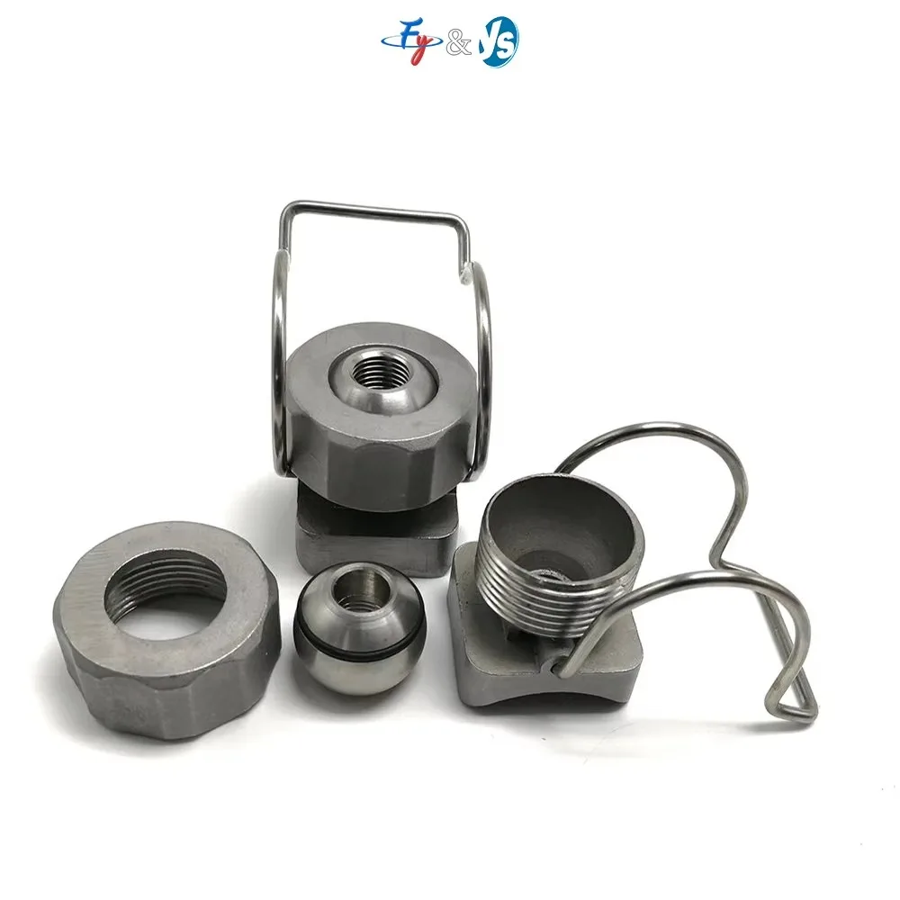 Adjustable Stainless Steel Ball Clip Spray Nozzle Accessories for Equipment for Clamping & Cleaning Washing