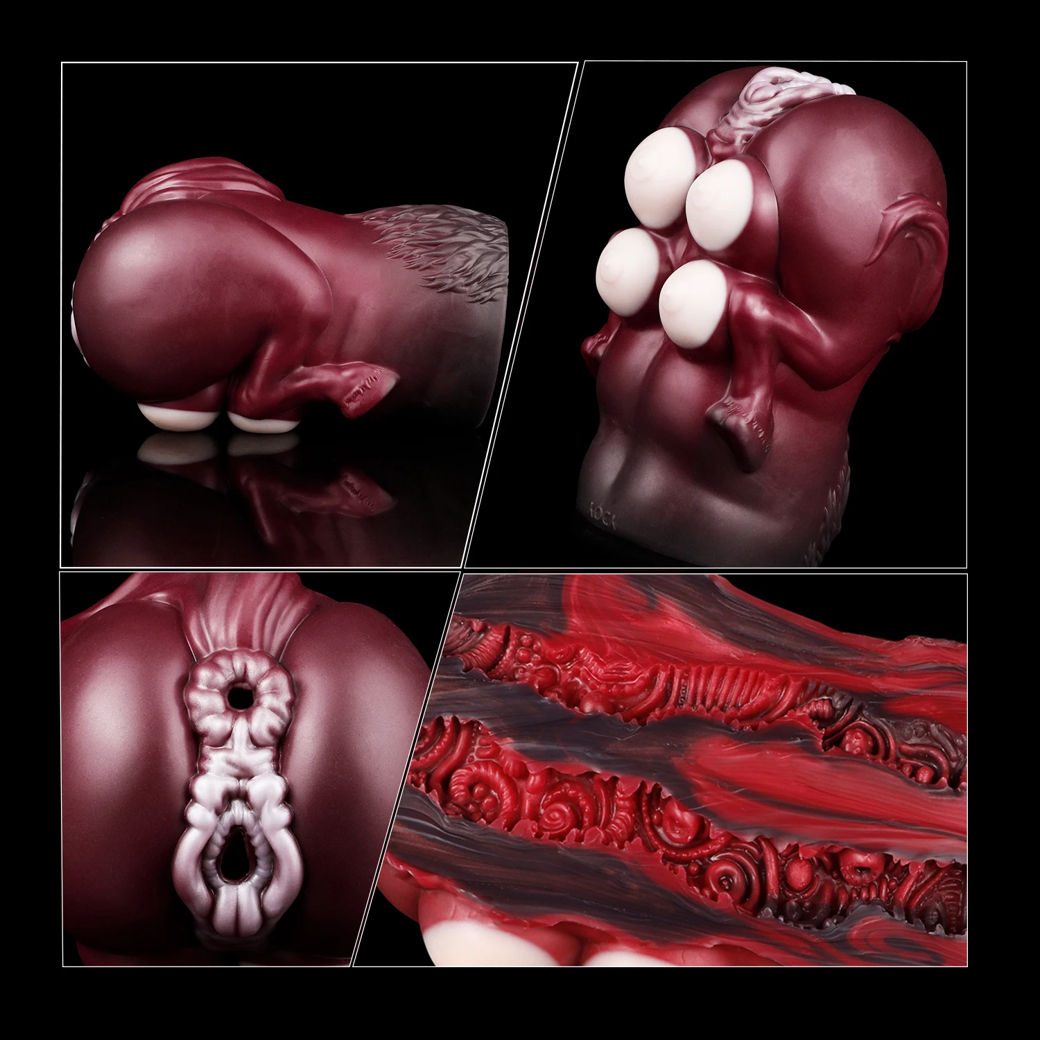 YOCY Monster Fantasy Stroker Animal Pocket Pussy with Soft Silicone Breasts Toy for Men, Sex Torso for Gay Couples, Adult SexToy