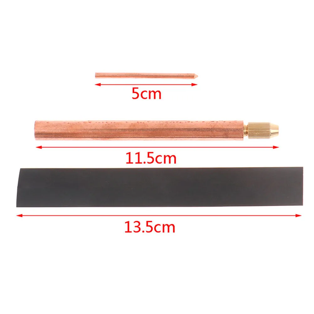 1set Battery Spot Welding Pen 25 Square Spot Welding Machine Handheld Copper Belt 3mm Core DIY Point Touch Pen Soldering Parts