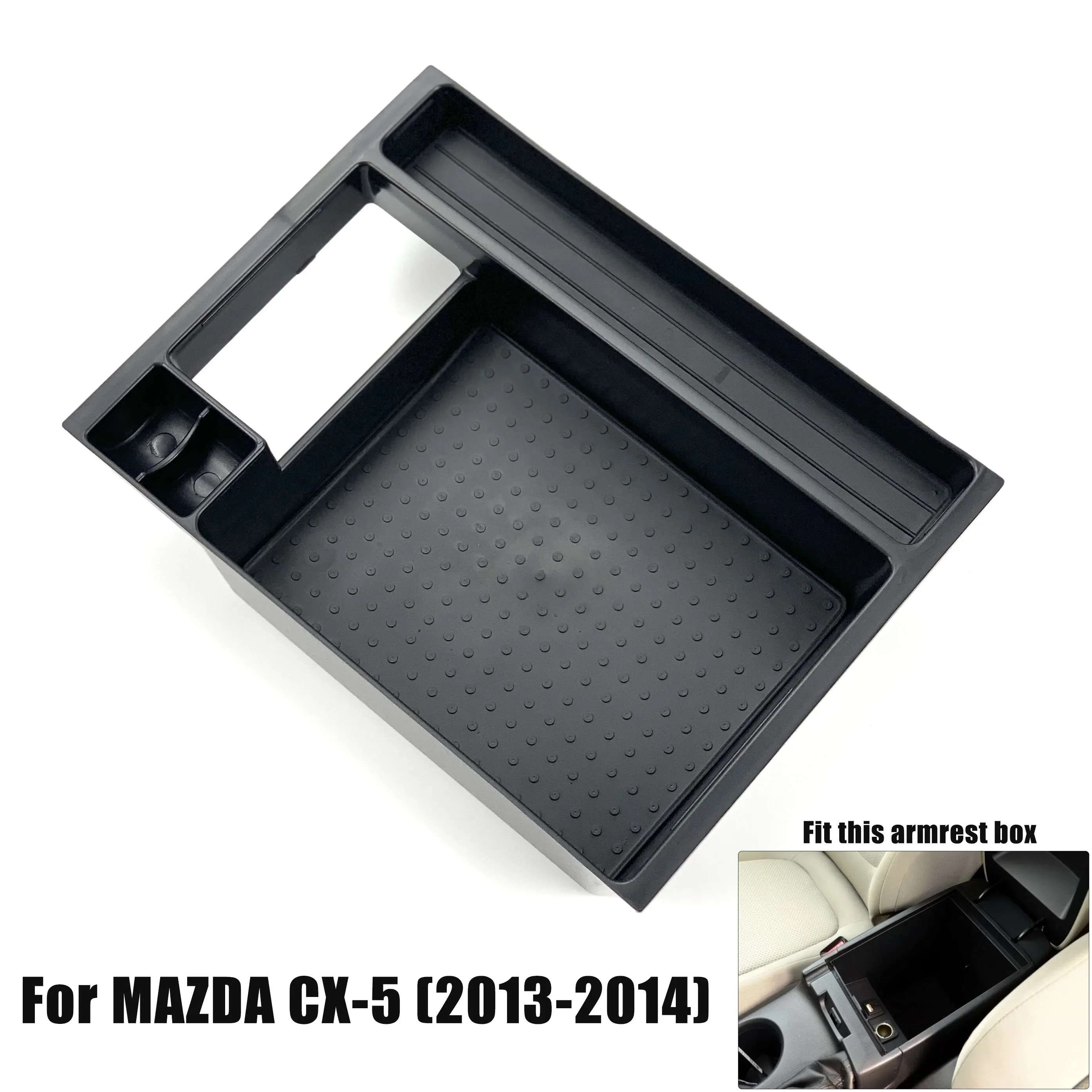 Car Accessories Central Armrest Storage Box Console Tray Holder For MAZDA 3 AXELA /MAZDA 6 ATENZA CX-5 CX5 CX-8 CX8 CX-9 CX9