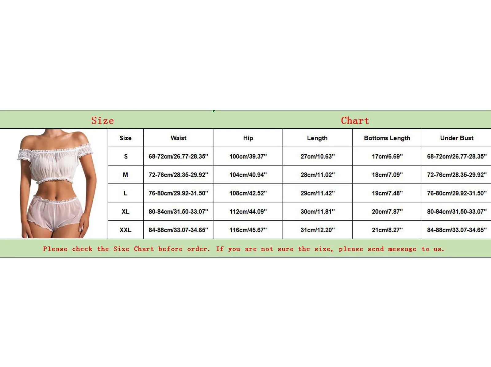 Strapless Sexy Lingerie For Women Plus Size Bra Thong Pajamas Underwear Set Transparent Short Sleeve Crop Top+Shorts lenceria