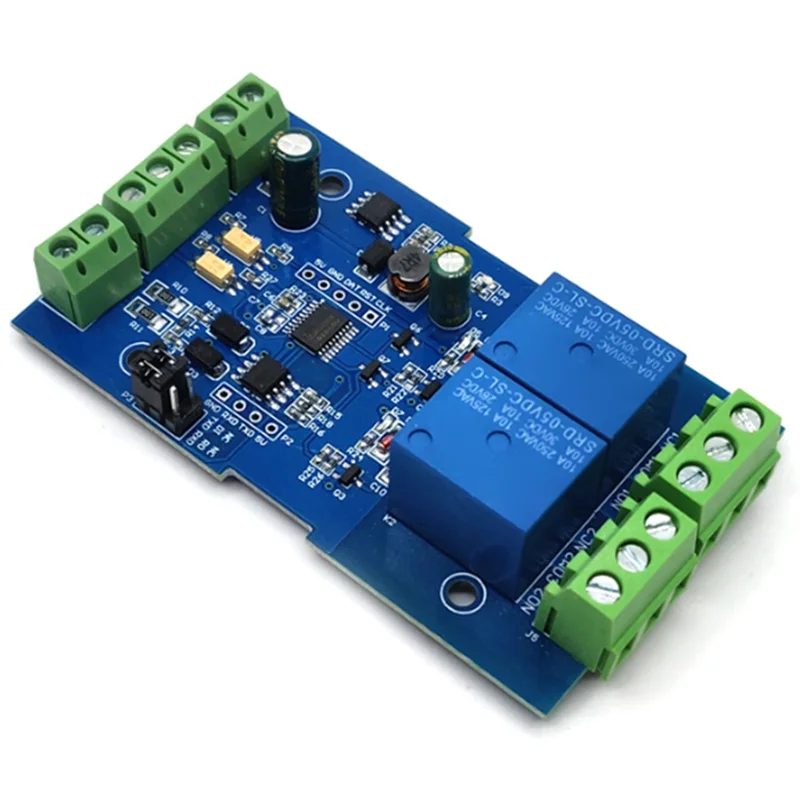 A37T-Modbus RTU Relay Switch Relay Module Switch For 7-24V For RS485/TTL W/ Anti-Reverse Protection