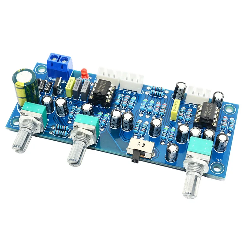 2.1 Channel Subwoofer Preamp Board Amplifier Board Low Pass Filter Bass Preamplifier(Finished Product)