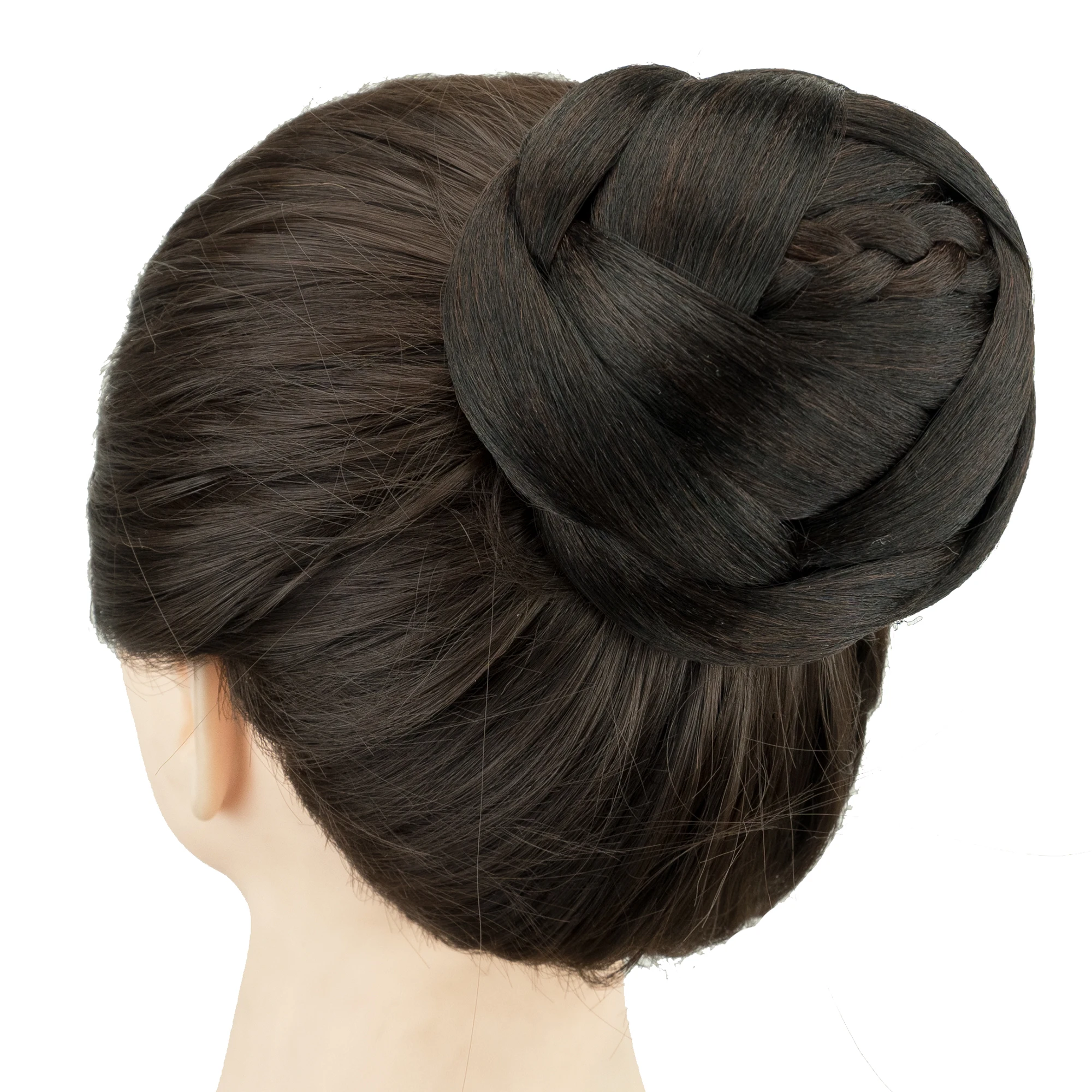 Soowee Synthetic Braided Chignon Hair Bun Updo Wedding Party Hairpieces Dancer Hair Cover Donut Scrunchies