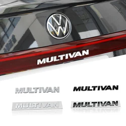 1pc 3D ABS Plastic MULTIVAN Car Letter Logo Sticker Tail Bumper Badge Auto Rear Trunk Emblem Decals For VW Styling Accessories