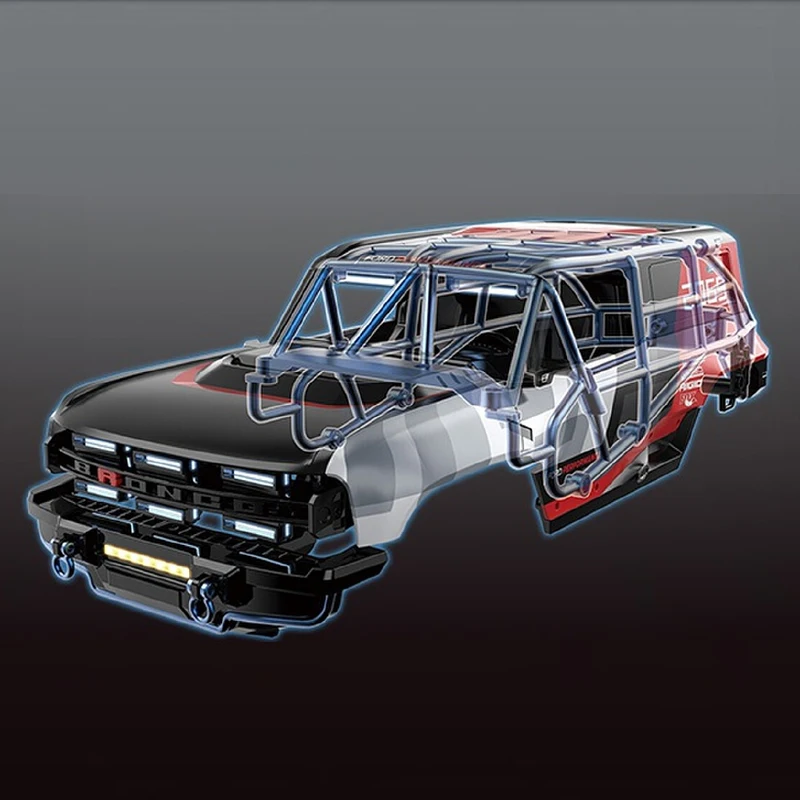 MJX Hyper Go H12P Bronco Baja 1000 1:12 Scale Brushless RC Car Off-Road Crawler Remote Control Truck Toy Great Gift for Kids