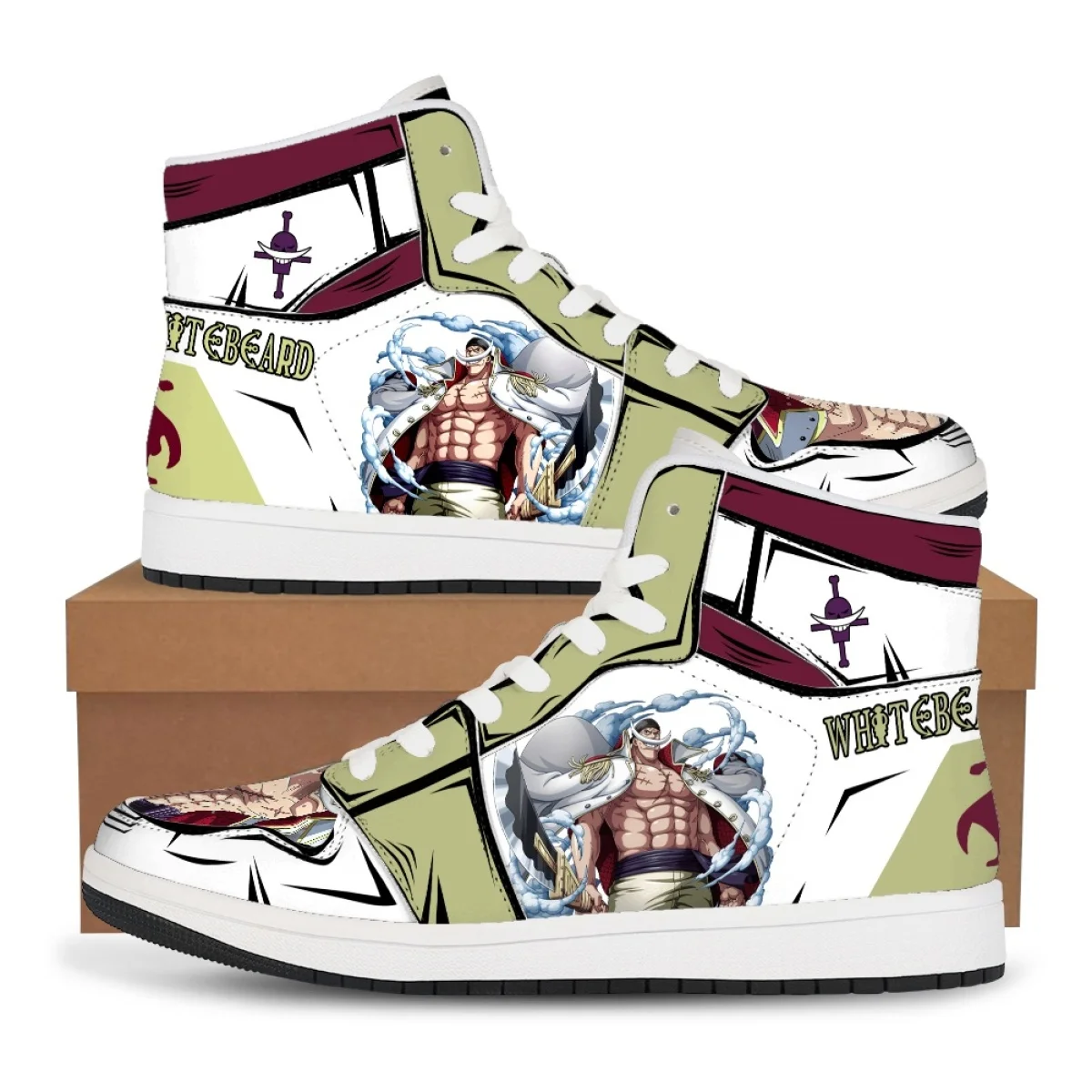 

ONE PIECE Luffy Hand-Painted High Top Sneakers Couples Anime Sports Shoes Boy Girl Casual board shoes Cartoon Festival Gift