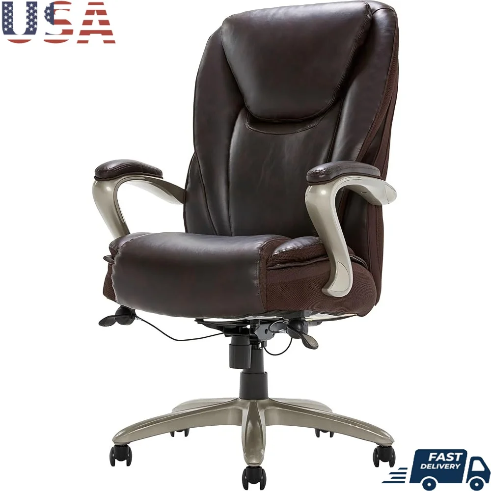 

Comfortable Ergonomic Office Chair High Back Design Big and Tall Users with Adjustable Features Lumbar Support Swivel Rolling