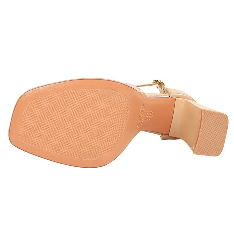 BIGTREE الربيع براءات الاختراع والجلود المرأة مضخات الصنادل منصة مكتنزة الكعوب الكاحل زر أحذية أنيقة Zapatillas De Mujer