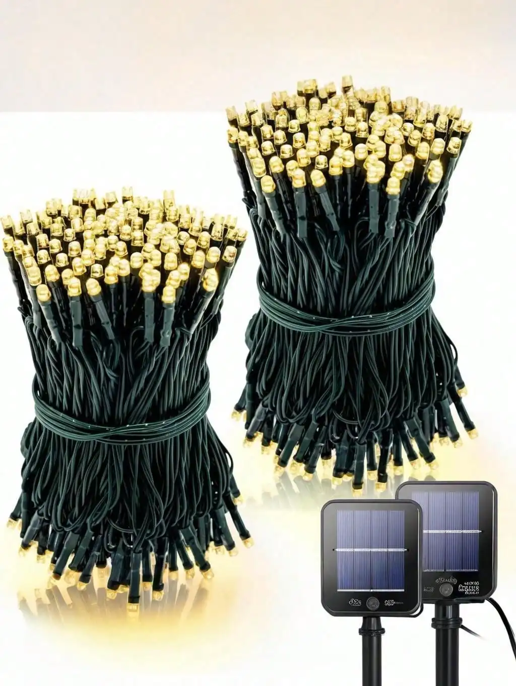 مصابيح LED تعمل بالطاقة الشمسية في الهواء الطلق، تصنيف IP44 المقاومة للماء؛ مناسبة لتزيين الحدائق والمخيمات وحفلات الزفاف والباحات والشرفات، ص