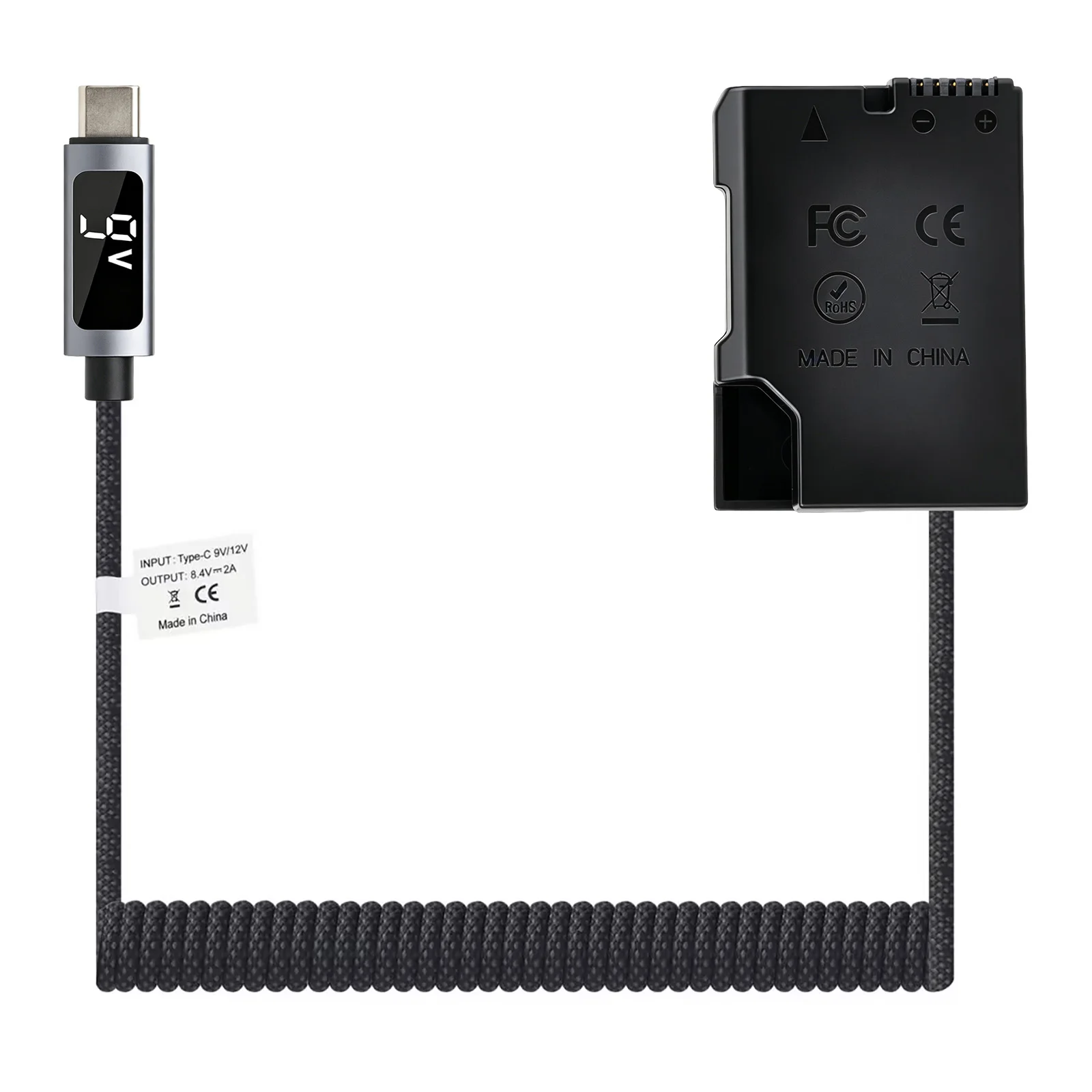 EN-EL14 Dummy Battery EL14 Power Adapter 2m Type-C PD 20W Cable For Nikon Coolpix P7000 P7100 P7700 P7800 D3100 D5100