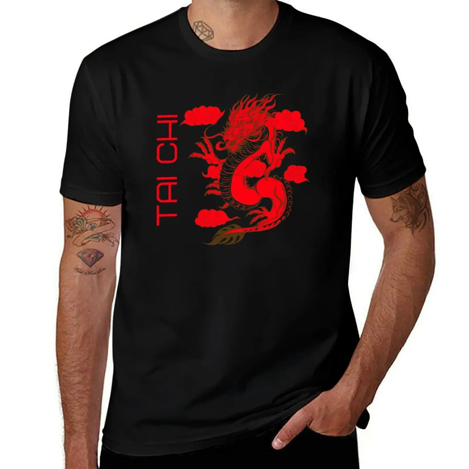 

Tai Chi dragon T-Shirt t shirts for man graphic vintage graphic t shirts for man man t shirts for men T-Shirt