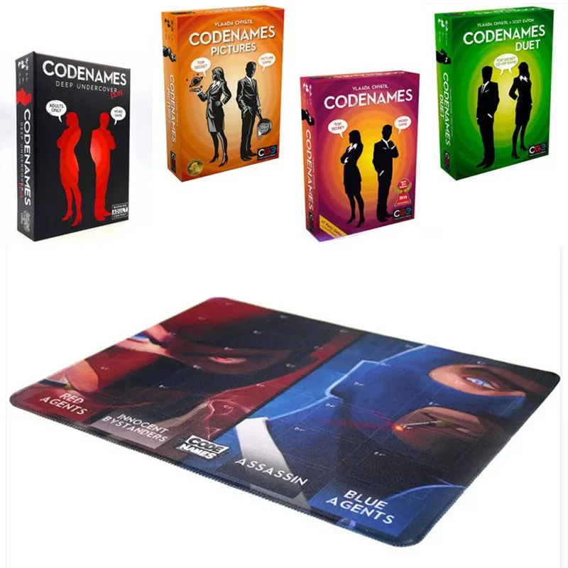 Codenames action code board game mat family gathering game card playmat Family Party games Holiday gift All English card games