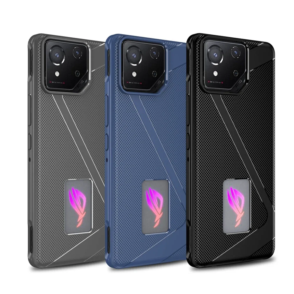 Чехол для Asus ROG Phone 9 8 7 Pro, силиконовый чехол с защитой от отпечатков пальцев, мягкий противоударный чехол для Asus ROG Phone9 Phone8 Pro Fundas Чехол для Asus ROG Phone 9 8 7 Pro, силиконовый чехол с защитой от отпечатков пальцев, мягкий противоударный чехол для Asus ROG Phone9 Phone8 Pro Fundas