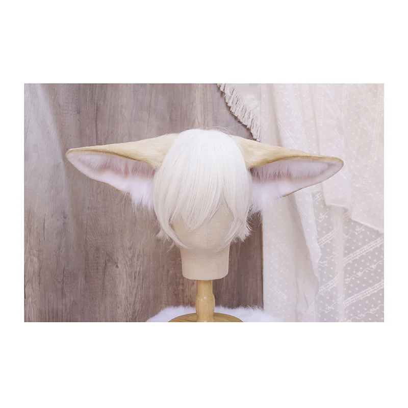 

MMGG New Arknights Suzuran Cosplay Fox Ears Hairhoop Headwear Headband Costume Accessories Custom Made