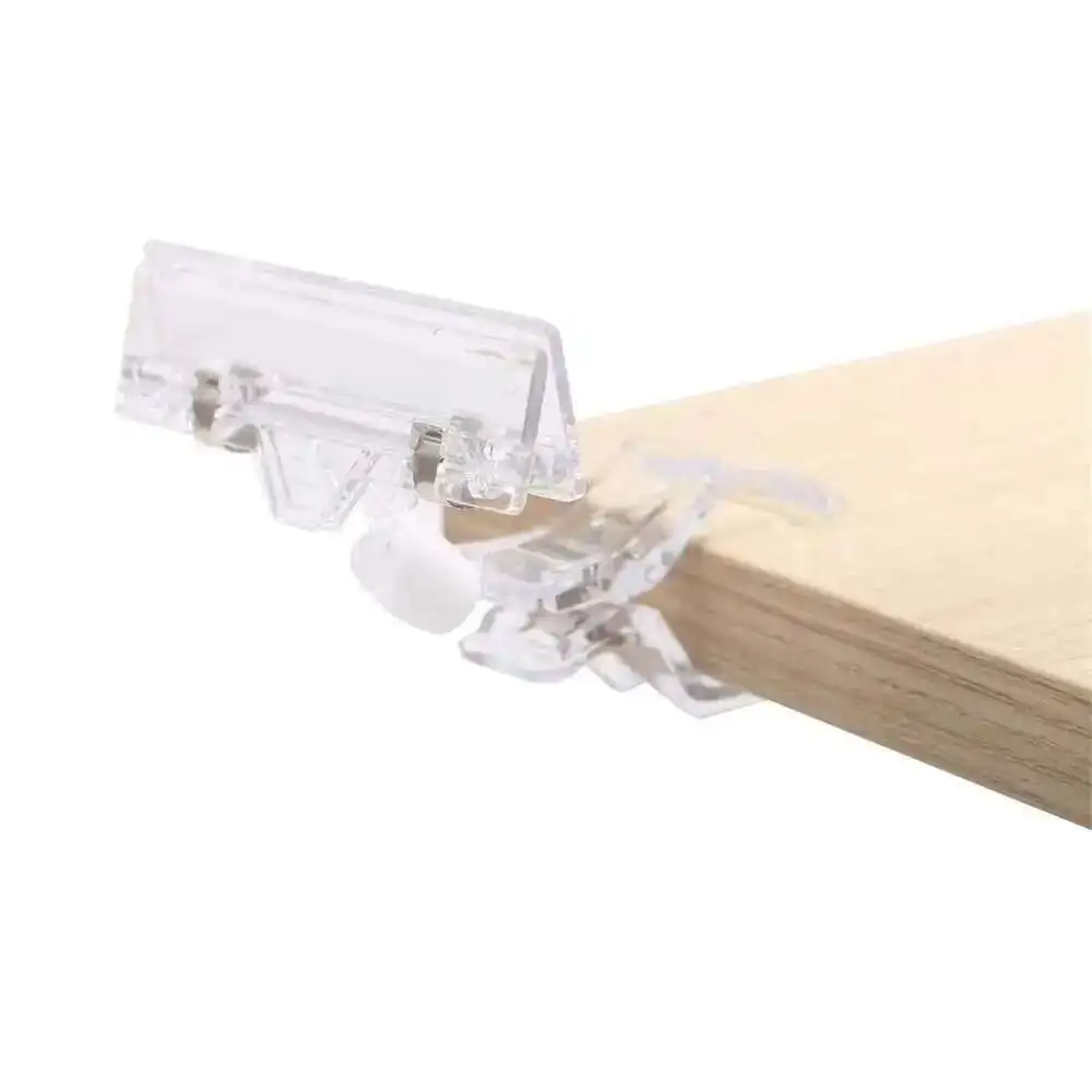 투명 팝 플라스틱 사인 디스플레이 가격 라벨 태그 프로모션 클립 홀더, 슈퍼마켓 소매 라벨 홀더, 사진 클립, 8x11cm