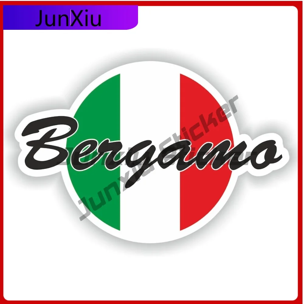 

Bergamo Italy Stylish Boat Waterproof Sticker Decoration Window Stylish Decal Durable Cute National Weatherproof City With