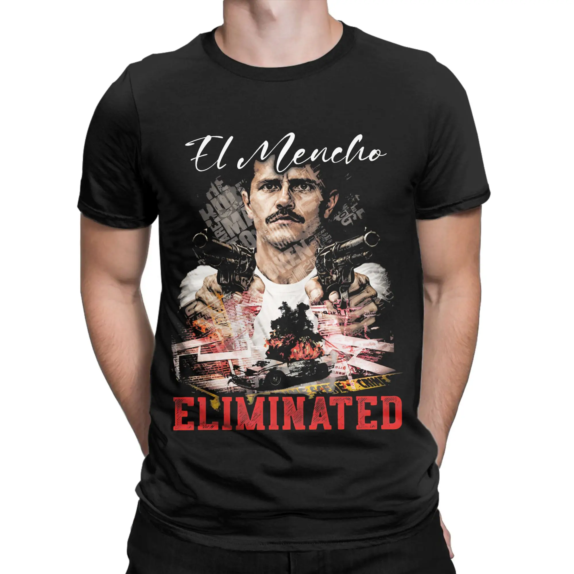 

Футболки с принтом RIP El Mencho 1966-2026 MEXICO для мужчин и женщин, футболка из 100% хлопка, одежда