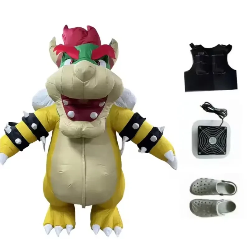 Novo 2m inflável dragão tartaruga mascote traje anime dos desenhos animados dinossauro cosplay adulto carnaval festa de halloween vestido prop gigante