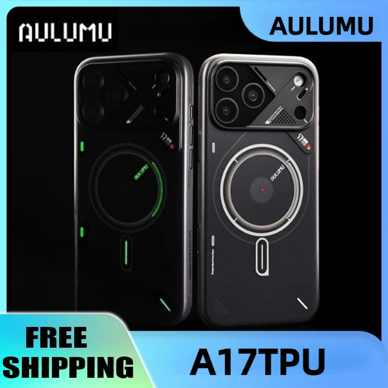 

AULUMU A17TPU for IPhone 17 Pro with Semi Transparent Frosted Protection and Anti Drop Magnetic Attraction Protective Case Gifts