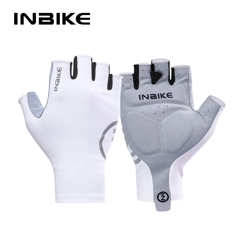 INBIKE-Gants de cyclisme rembourrés demi-doigts pour femme, absorbant les chocs, vélo VTT, accessoires de vélo de route, été