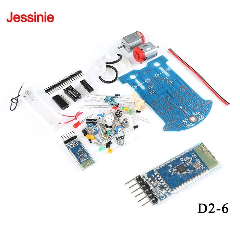 51 Microcontroller Bluetooth-compatible  Programmable Smart Car Kit Bluetooth-compatible Remote Control  Gravity Sensing D2-6