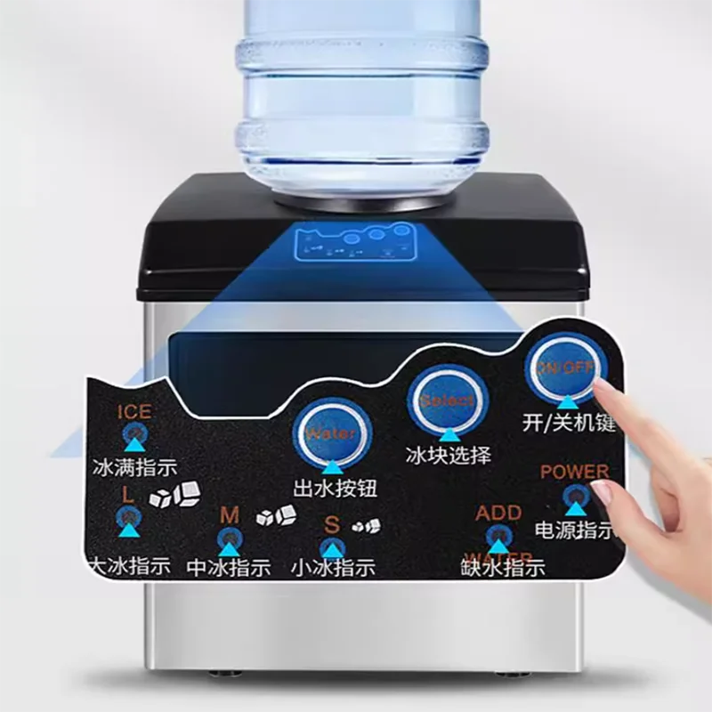 

Hot Selling Ice Making Machine Commercial Auto Dispensing Ice Home Use Multi Function Counter Top Portable Mini Ice Maker