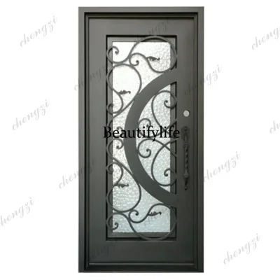 Z138 Customization Support Customization Iron Sheet Doors Exterior Iron French Doors Iron Single Door Design
