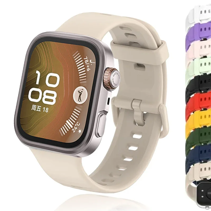 【セール中】Huawei Watch Fit 4用シリコンストラップ、織りスポーツスマートウォッチリストバンド、Huawei Watch Fit 4/4 Proストラップブレスレットウォッチバンド