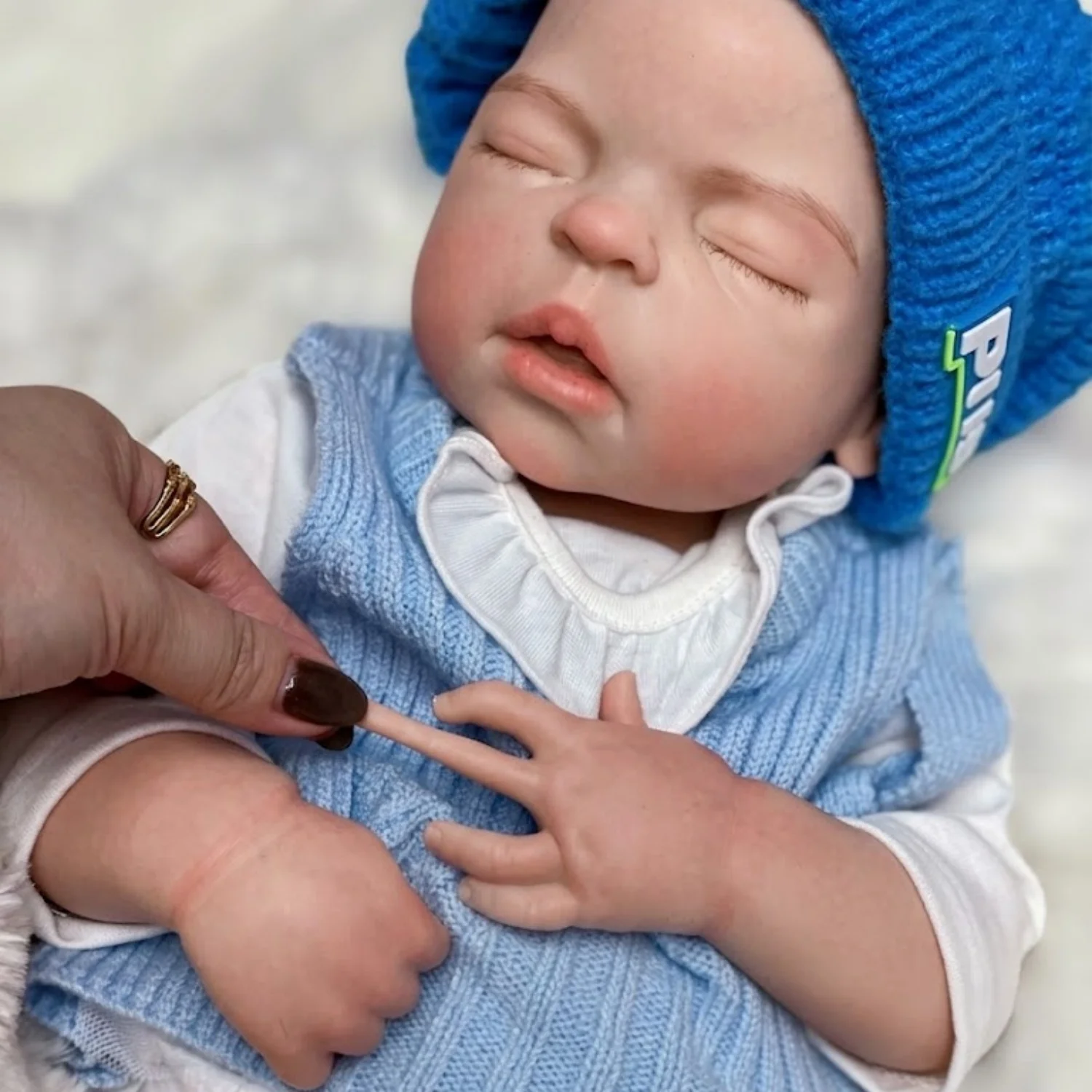 

22Inch Big Girl Dolls Full Soft Solid Silicone Reborn Doll Painted/Unpainted Sleeping Baby Doll Boneca Reborn Corpo De Silicone