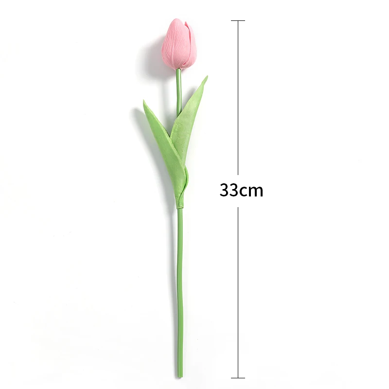 5/10 Stück künstliche Tulpenblumen, 33 cm, künstliche Blumen für Zuhause, Innendekoration, Hochzeit, Brautdekoration, DIY-Vasenzubehör – Detail 10