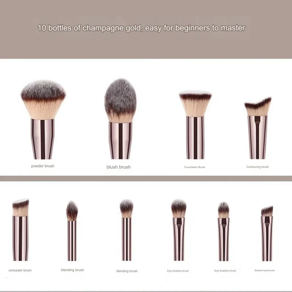 10 stuks hoogwaardige make-upborstelset oogschaduwborstel blozen concealerborstel cosmetica professionele vrouwen foundation beauty tools