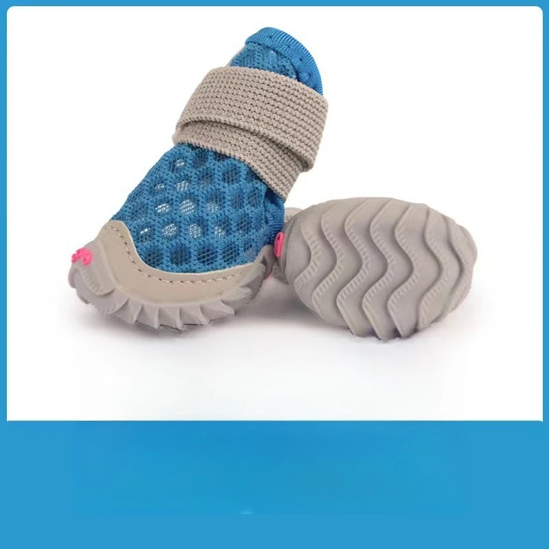 Dog shoes spring and summer pet teddy than bear mesh soft sole breathable, soft sole breathable small dog dog shoes view 4