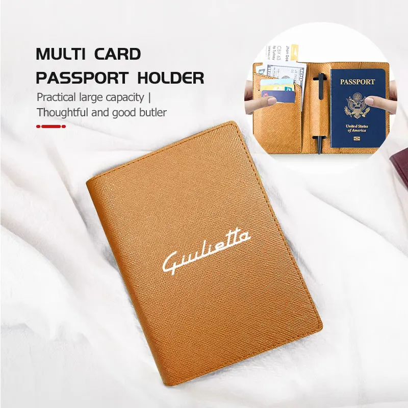 

Car Sticker For Alfa Romeo Multifunctional Travel Passport Cover Wallet Driver License ID Card Storage Bag For Alfa Romeo 159 Gi
