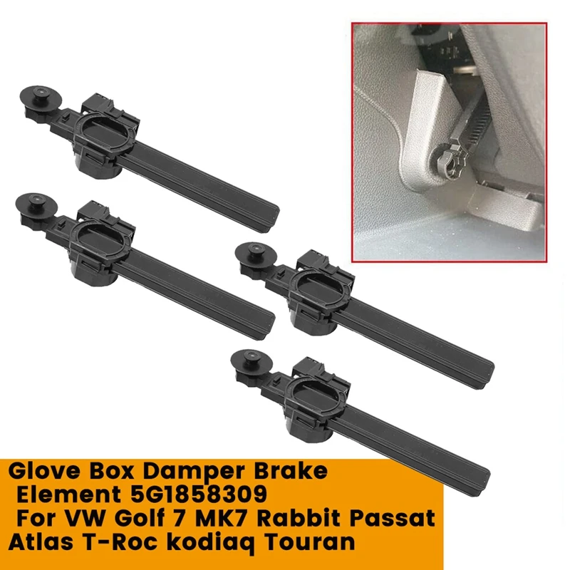 Car Glove Box Damper Brake Elements Contact Switch 5G1858309 For VW Golf 7 MK7  Passat Atlas T-Roc Kodiaq Touran