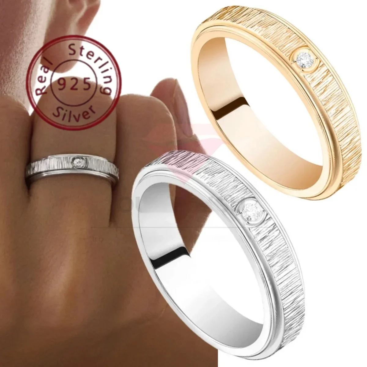 

The fashionable and luxurious S925 round ring is an indispensable accessory gift for weddings.